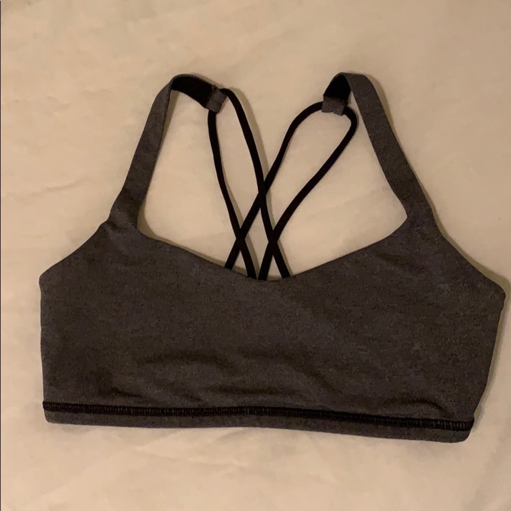 Dark Gray & Black Lululemon Sports Bra